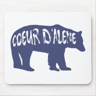 Tapis De Souris Coeur d'Alene Idaho Bear