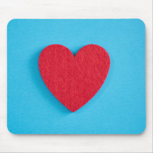 Tapis De Souris Coeur d'amour rouge