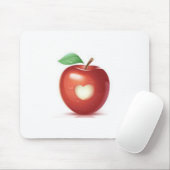 Tapis De Souris Coeur d'Apple (Avec souris)