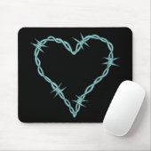 Tapis De Souris Coeur de barbelé (Avec souris)
