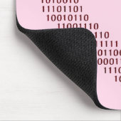 Tapis De Souris Coeur de code binaire (Coin)