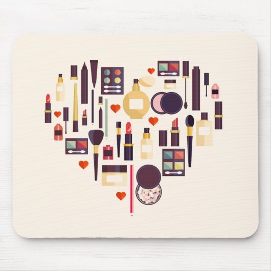 Tapis De Souris Coeur de Comestics (Devant)