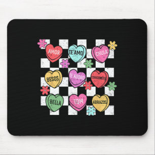 Tapis De Souris Cœur de conversation de la Saint-Valentin espagnol