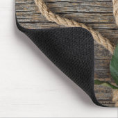 Tapis De Souris coeur de corde avec rose (Coin)