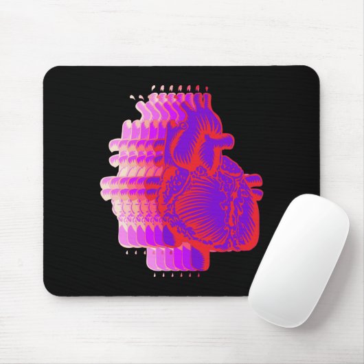 Tapis De Souris Coeur de course (Avec souris)