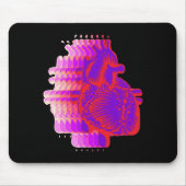 Tapis De Souris Coeur de course (Devant)