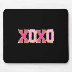 Tapis De Souris Cœur de la Saint-Valentin Xoxo Pailleté Patch Chen