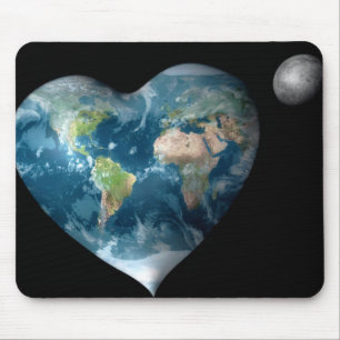 Tapis De Souris Coeur de la terre