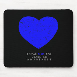 Tapis De Souris Coeur de sensibilisation au diabète