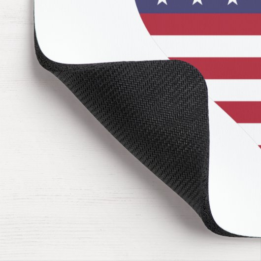 Tapis De Souris Coeur du drapeau américain de New York (Coin)