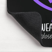 Tapis De Souris Coeur En Août Nous Portons Une Sensibilisation À L (Coin)