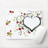 Tapis De Souris Coeur grunge (Avec souris)