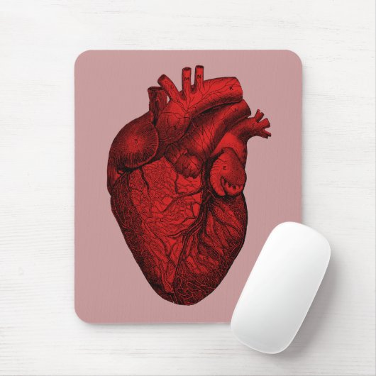 Tapis De Souris Coeur humain anatomique (Avec souris)