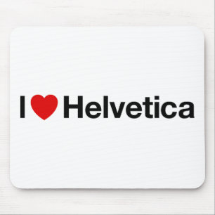 Tapis De Souris Coeur I helvetica