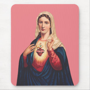 Tapis De Souris Cœur immaculé de la Vierge Marie