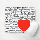 Tapis De Souris coeur je t'aime (Avec souris)