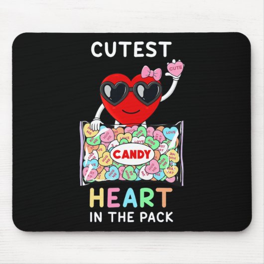 Tapis De Souris Coeur Le Plus Cur Dans Le Pack Amusant Valentines (Devant)