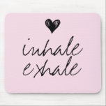 Tapis De Souris Coeur mignon minuscule citation rose pâle<br><div class="desc">Petit coeur mignon minimaliste citation rose pâle</div>