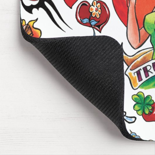 Tapis De Souris Coeur Mousepad de tatouage (Coin)