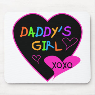 Tapis De Souris Coeur papa's Girl T Shirts and Gifts