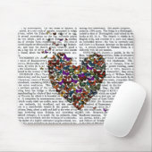 Tapis De Souris Coeur papillon (Avec souris)