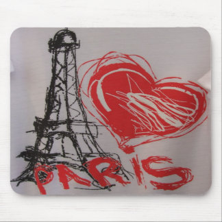Tapis De Souris Coeur Paris Mousepad