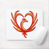 Tapis De Souris Coeur Phoenix (Avec souris)