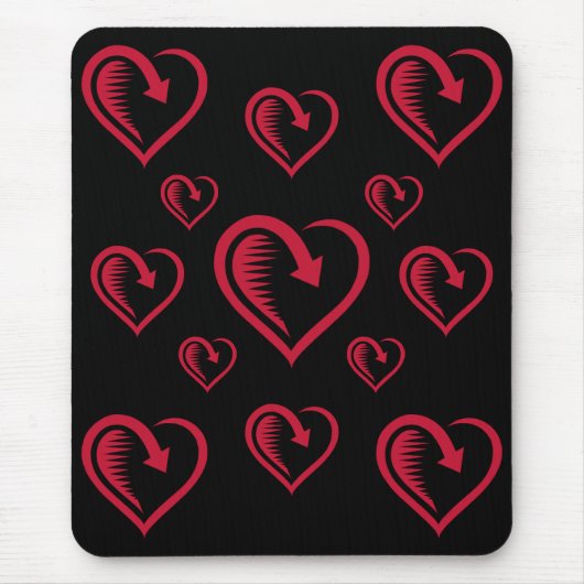 Tapis De Souris Coeur pointu - (Devant)
