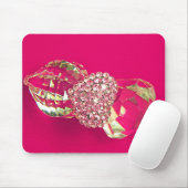 TAPIS DE SOURIS COEUR ROSE (Avec souris)