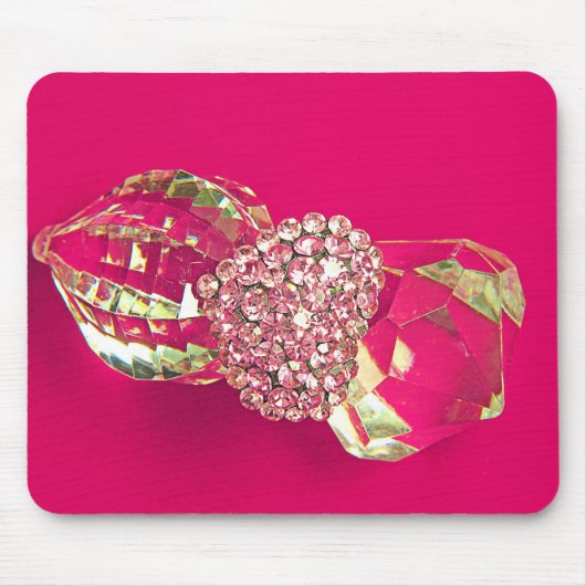 TAPIS DE SOURIS COEUR ROSE (Devant)