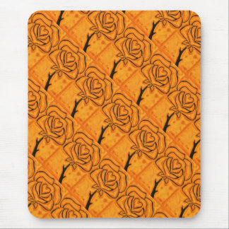 Tapis De Souris "Coeur Rose #5" Motif en carreaux Floral Mousepad