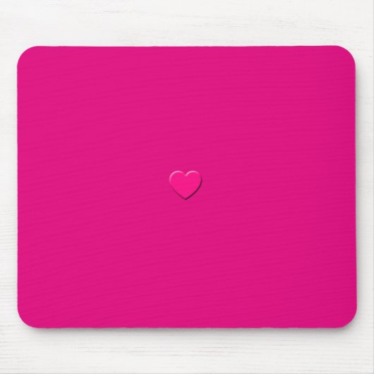 Tapis De Souris Coeur rose Mausepad (Devant)