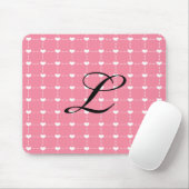 Tapis De Souris Coeur rose Mousepad (Avec souris)
