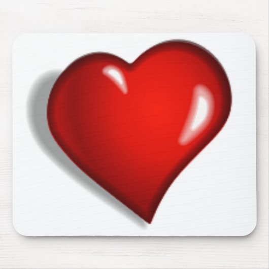TAPIS DE SOURIS COEUR ROUGE (Devant)