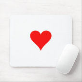 Tapis De Souris Coeur rouge (Avec souris)