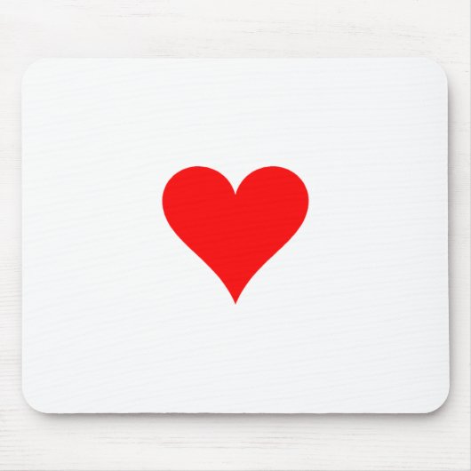 Tapis De Souris Coeur rouge (Devant)