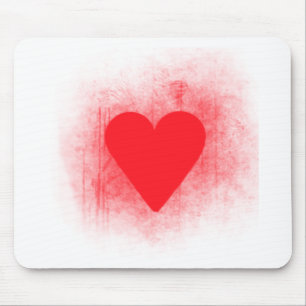 Tapis De Souris Coeur rouge