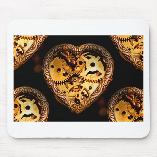 Tapis De Souris coeur steampunk (Devant)