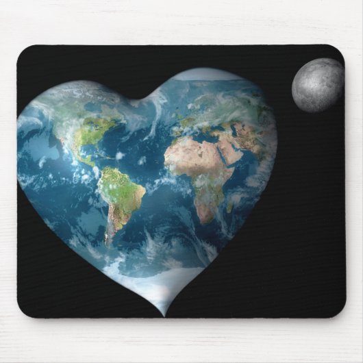 Tapis De Souris Coeur terrestre (Devant)