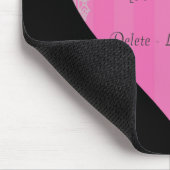 Tapis De Souris Coeur victorien - rose et gris (Coin)