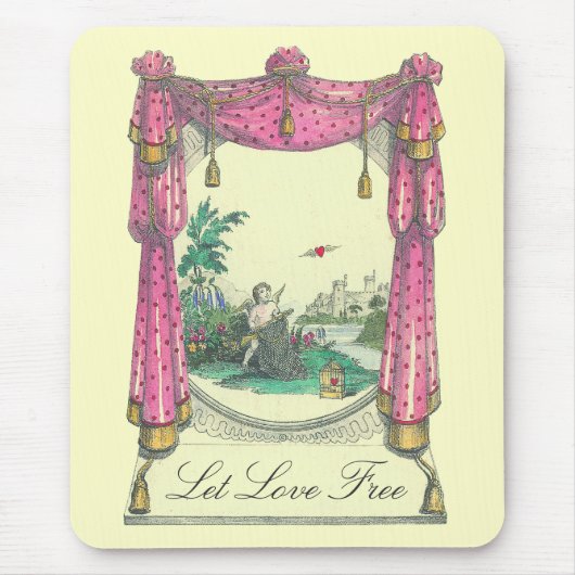 Tapis De Souris Coeur volant ~ Mousepad (Devant)