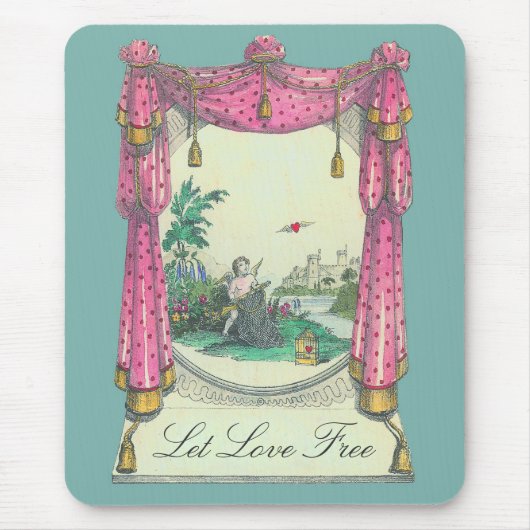 Tapis De Souris Coeur volant ~ Mousepad (Devant)