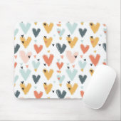 Tapis De Souris Cœurs (Avec souris)