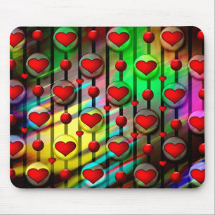 Tapis De Souris Coeurs