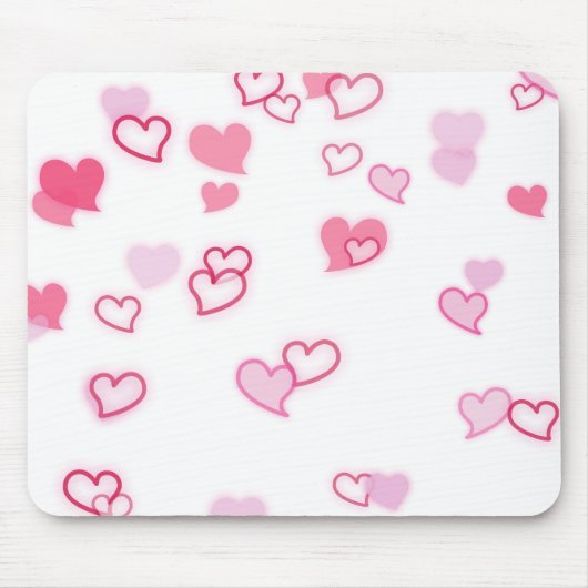 Tapis De Souris Coeurs (Devant)