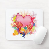 Tapis De Souris Coeurs (Avec souris)