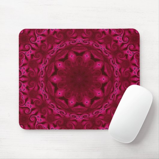 Tapis De Souris Coeurs abstraits et fleurs mousepad (Avec souris)