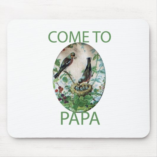 Tapis De Souris Coeurs affamés : Papa's got food ! (Devant)