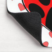 Tapis De Souris Coeurs Amoureux de les chiens partout (Coin)