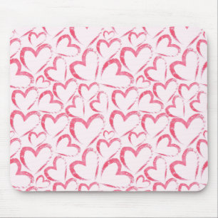Tapis De Souris Cœurs au coup de pinceau fantaisiste